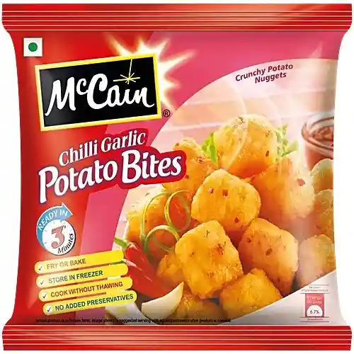 MCCAIN CHILLI GARLIC POTATO BITES - 420 GMS